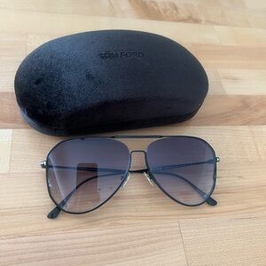 Tom Ford Black Aviator Sunglasses